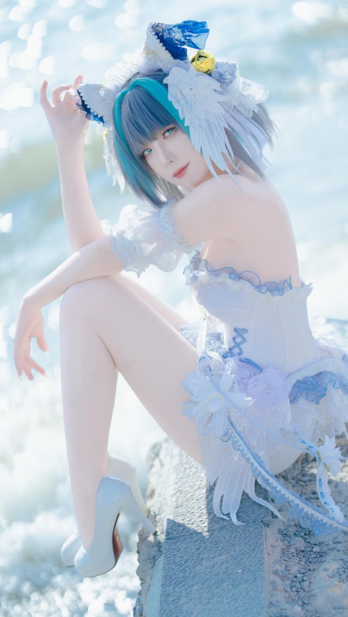 封疆疆v 柴郡小礼服cos图片欣赏