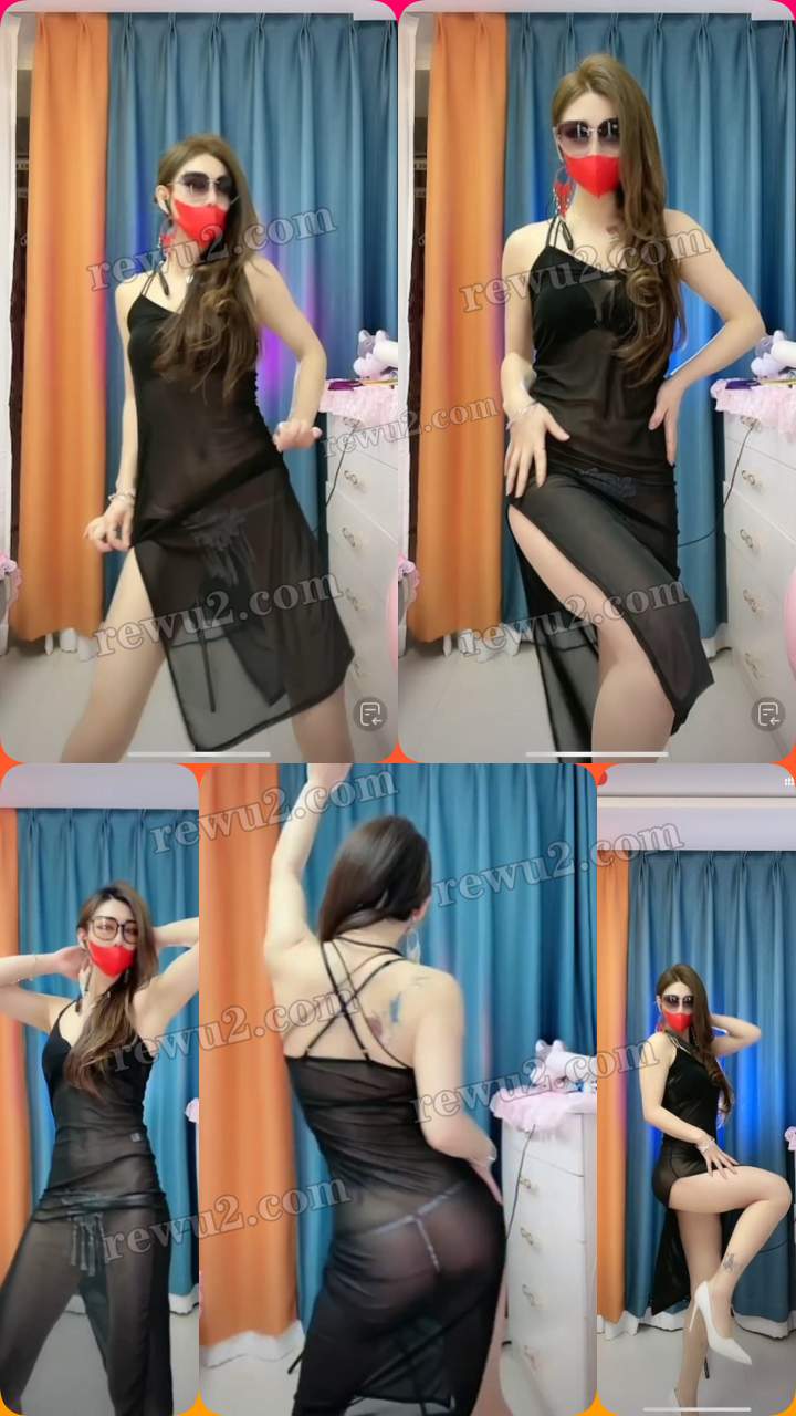 【抖音主播】宁宁透视黑纱杏感跳舞 无水印 （2v/19m）-热舞主播视频