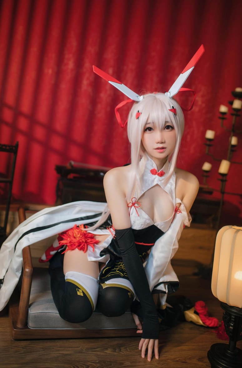 焖焖碳 碧蓝航线-绫波旗袍·新岁之鬼神图片下载