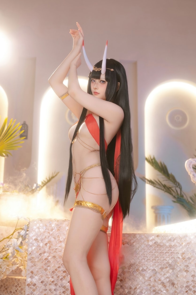 屿鱼 碧蓝航线 能代 赤纱浴影微博图片