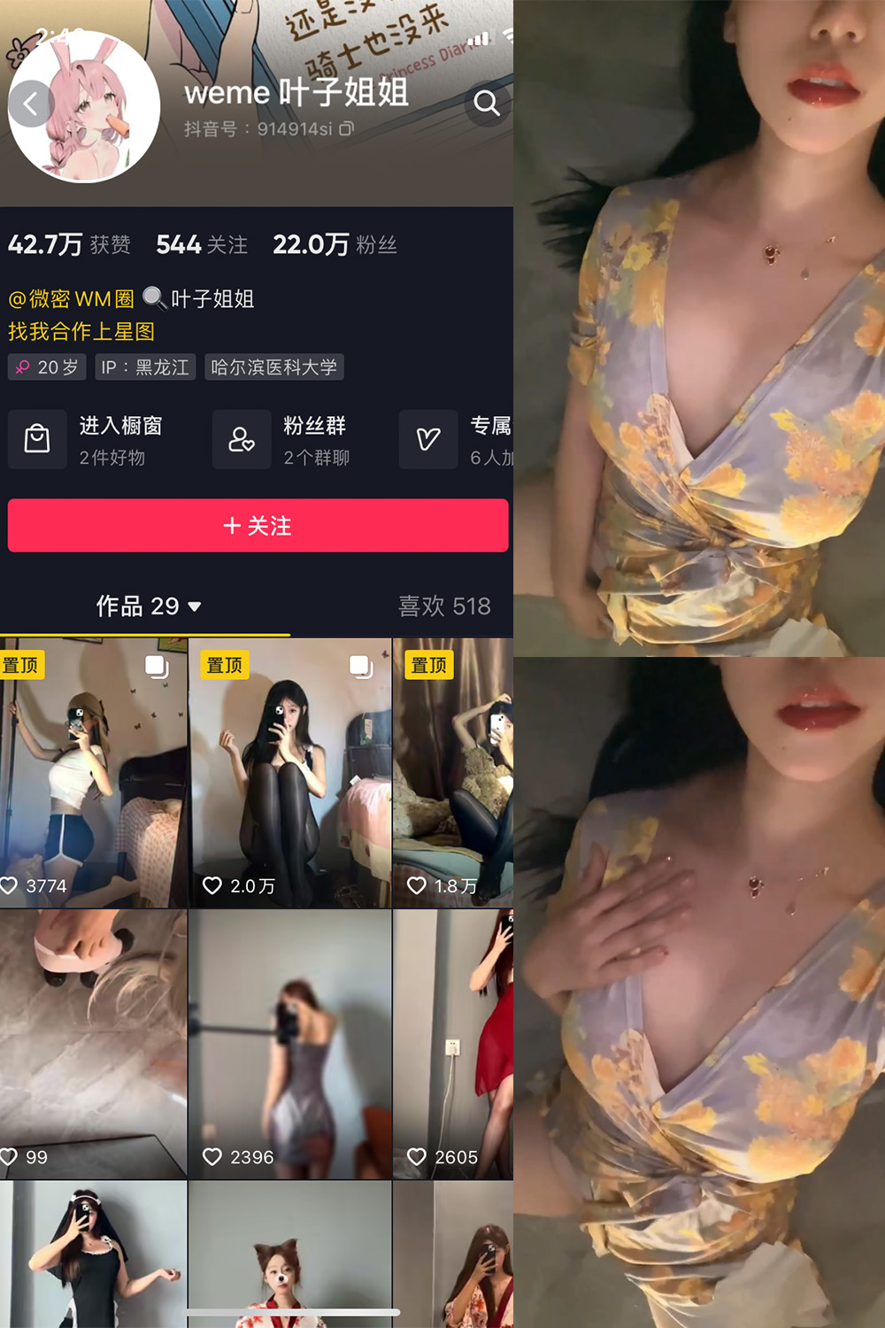 抖音 叶子姐姐 微密圈  NO.016期 【2V】最新至:2023.6.17 抖音微密 第1张-玩偶兔 抖音 叶子姐姐 微密圈  NO.016期 【2V】最新至:2023.6.17 抖音微密 第1张